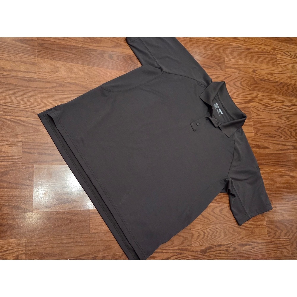 5.11 Tactical Performance Polo Shirt Mens XL Gray Short Sleeve Mic Loops 41180